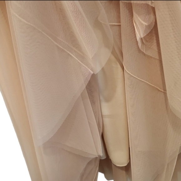 Peach Tulle Maxi Skirt - Picture 4 of 7